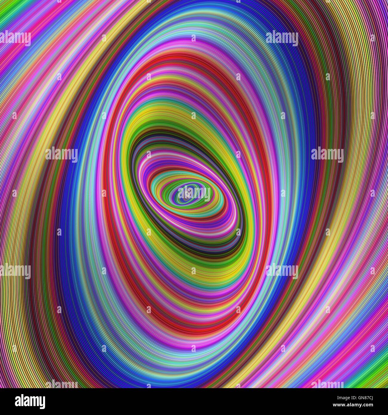 Hypnose colorés - fond fractal colorés Illustration de Vecteur