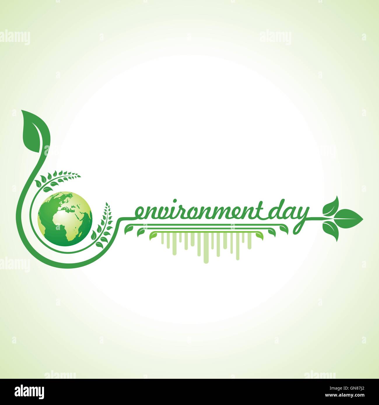 La journée mondiale de l'environnement de conception de souhaits vecteur stock Illustration de Vecteur