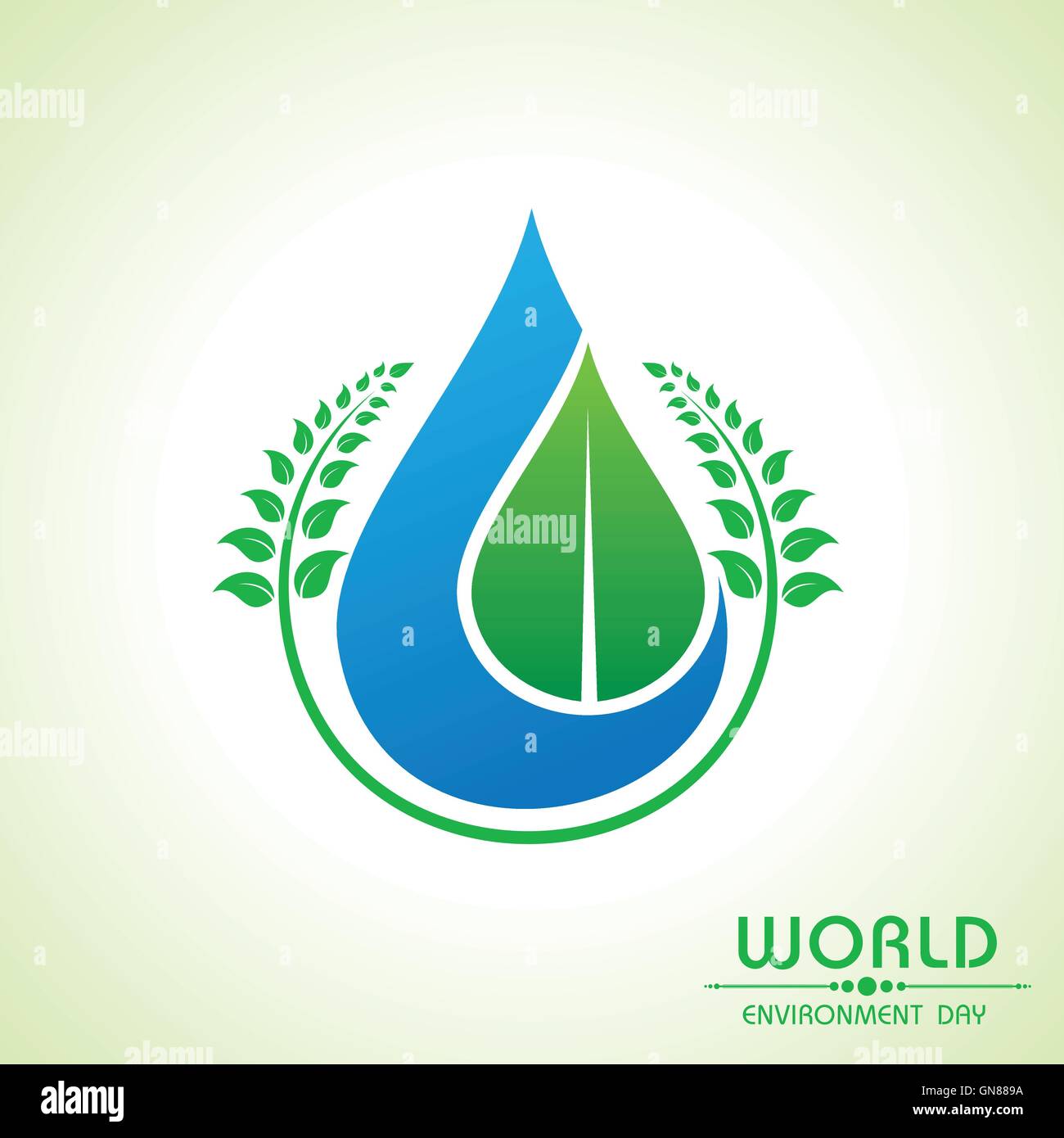 La journée mondiale de l'environnement de conception de souhaits vecteur stock Illustration de Vecteur