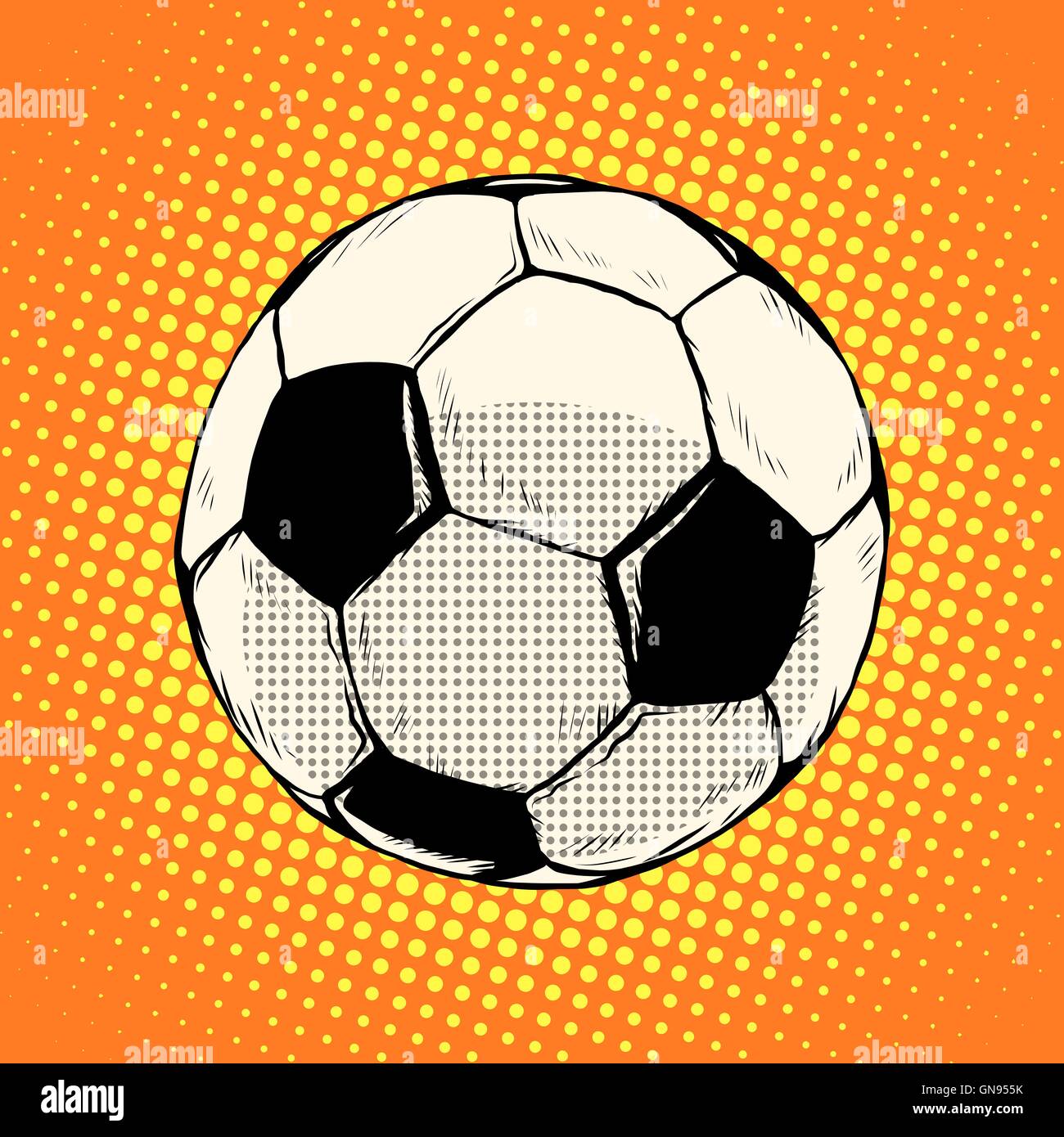 Ballon de soccer foot Illustration de Vecteur