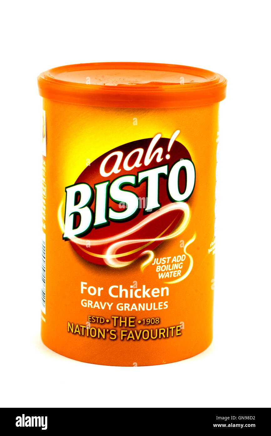 Poulet Sauce Bisto granulés pour Banque D'Images