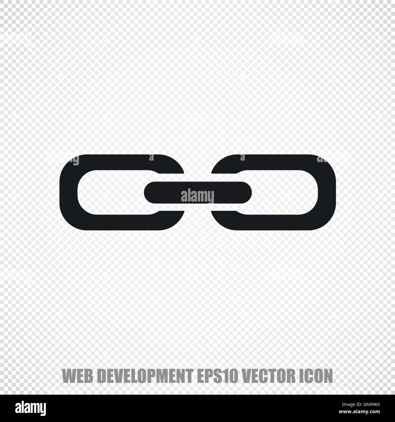 Vecteur de développement Web l'icône de lien. Design plat moderne. Illustration de Vecteur