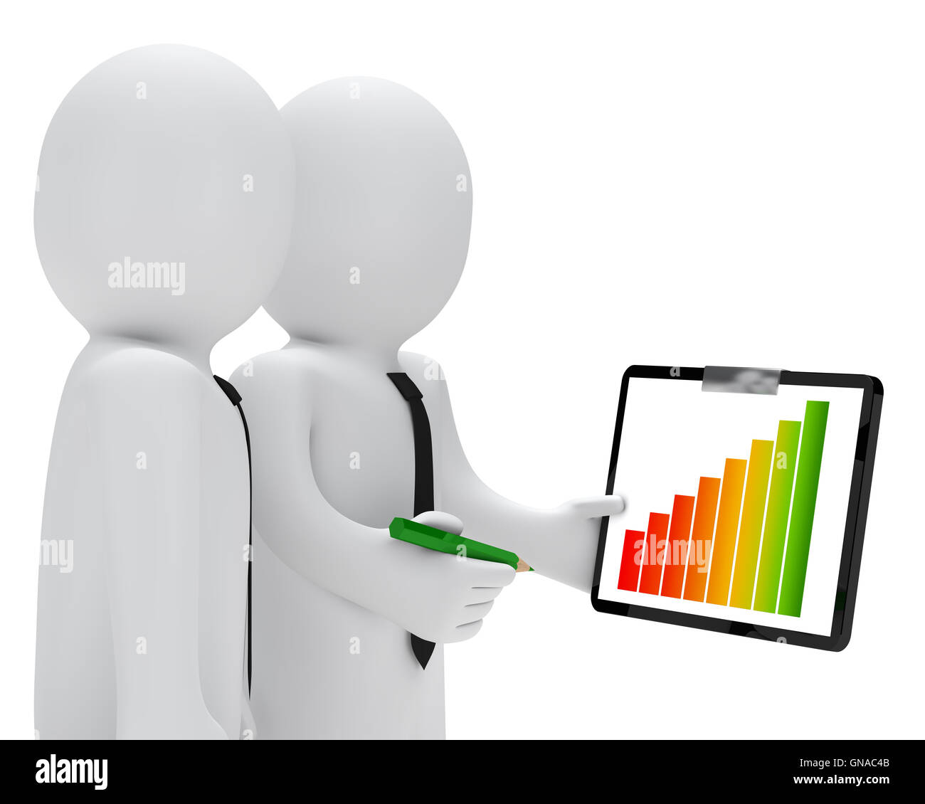 Presse-papiers graphique d'affaires Banque D'Images