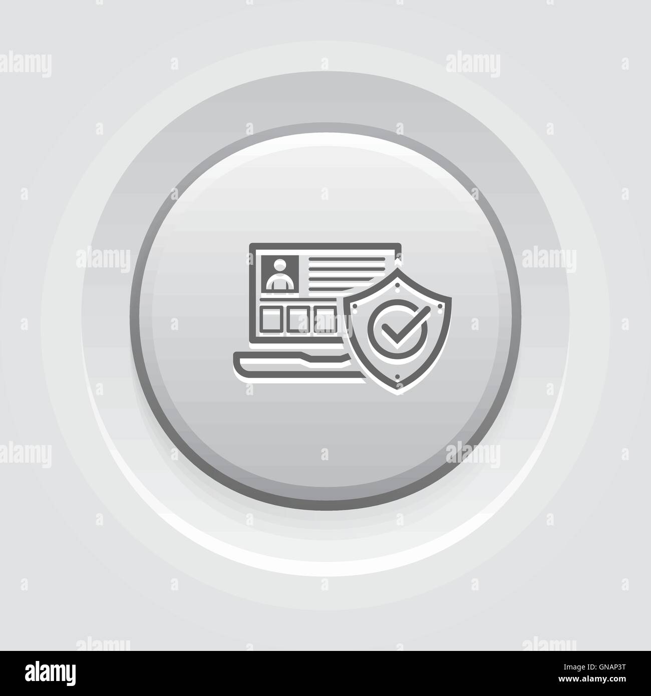 L'icône de sécurité personnelle Illustration de Vecteur