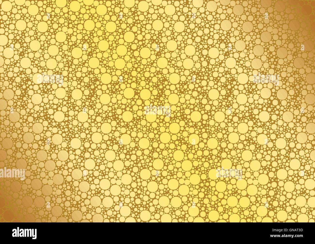 Fond pointillé d'or Illustration de Vecteur