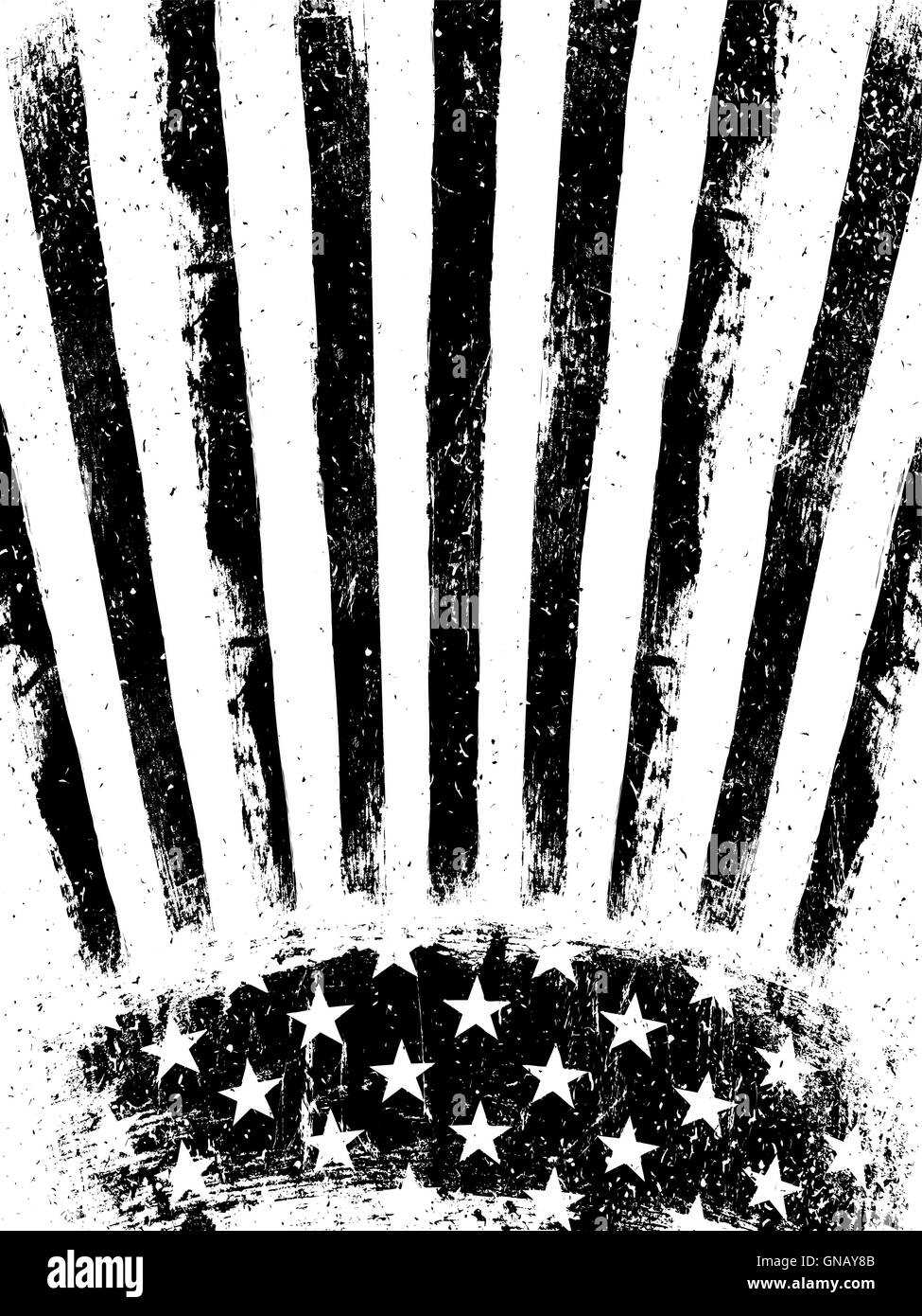 Grunge fond de drapeau américain. Modèle de scénario. Illustration de Vecteur