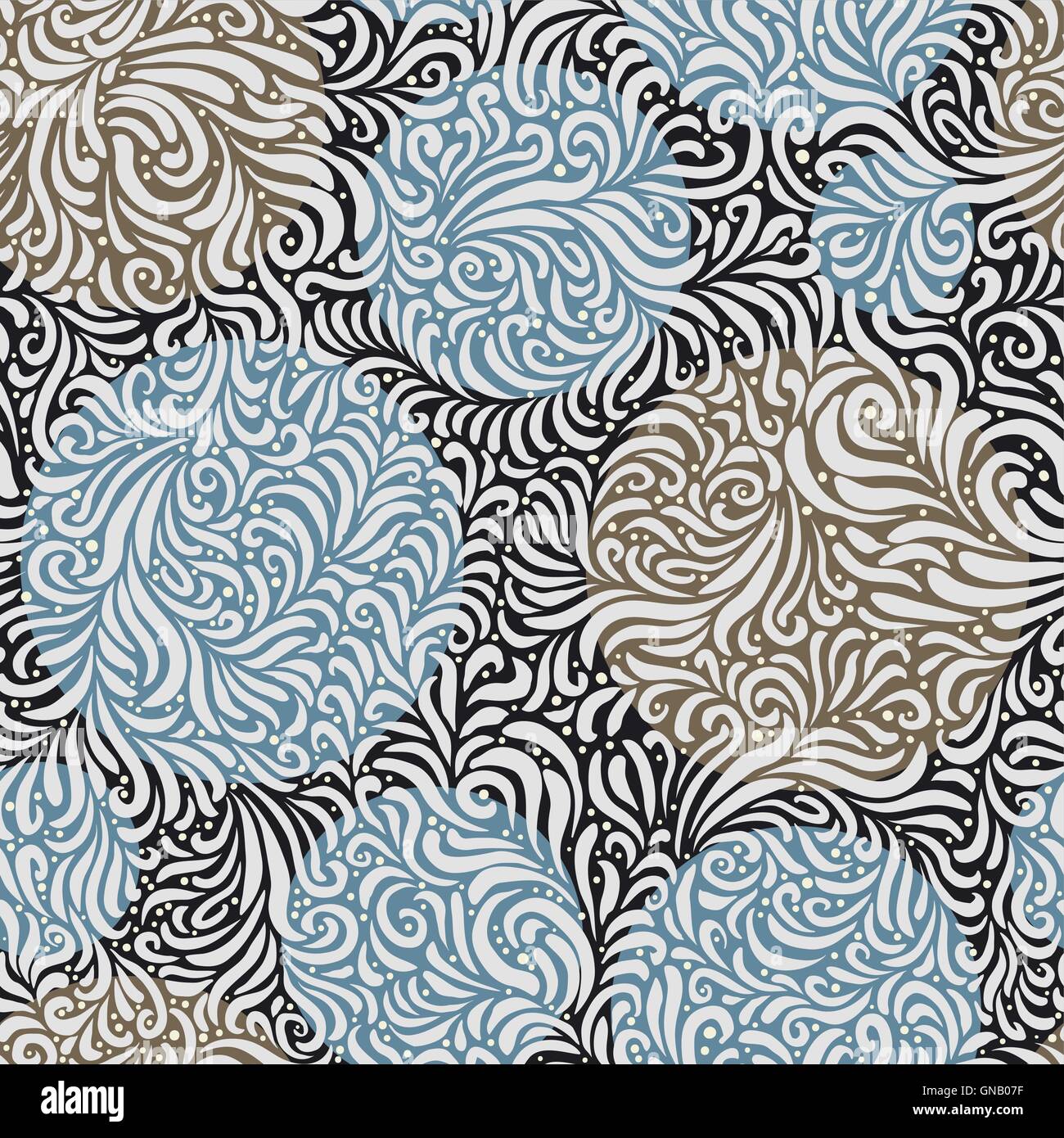 Seamless floral background. Abstract vector pattern Illustration de Vecteur