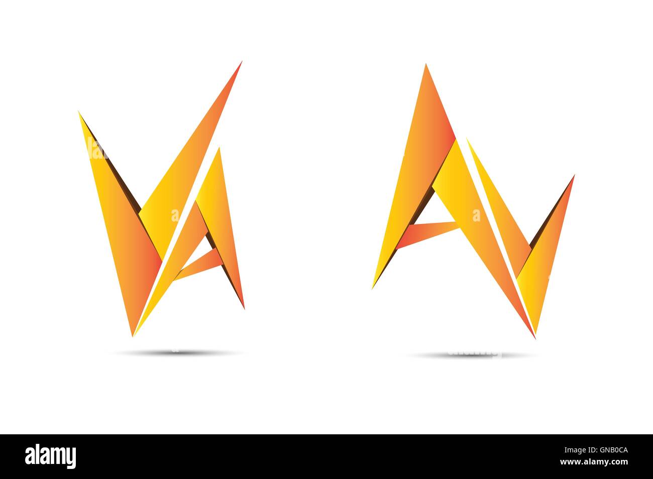Logo Le logo moderne moderne av av Illustration de Vecteur