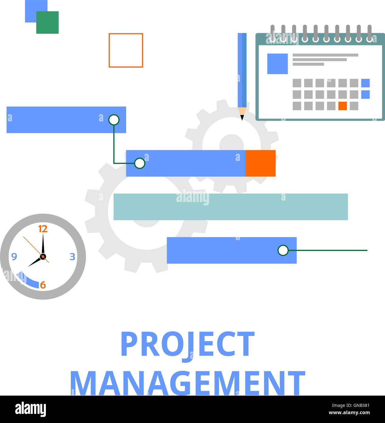 Vector - gestion de projet Illustration de Vecteur