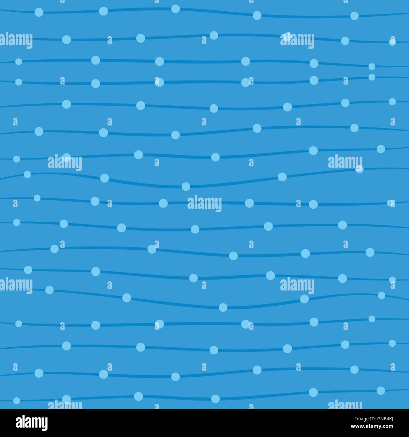 Bande d'onde créative et motif de points en fond bleu vector Illustration de Vecteur