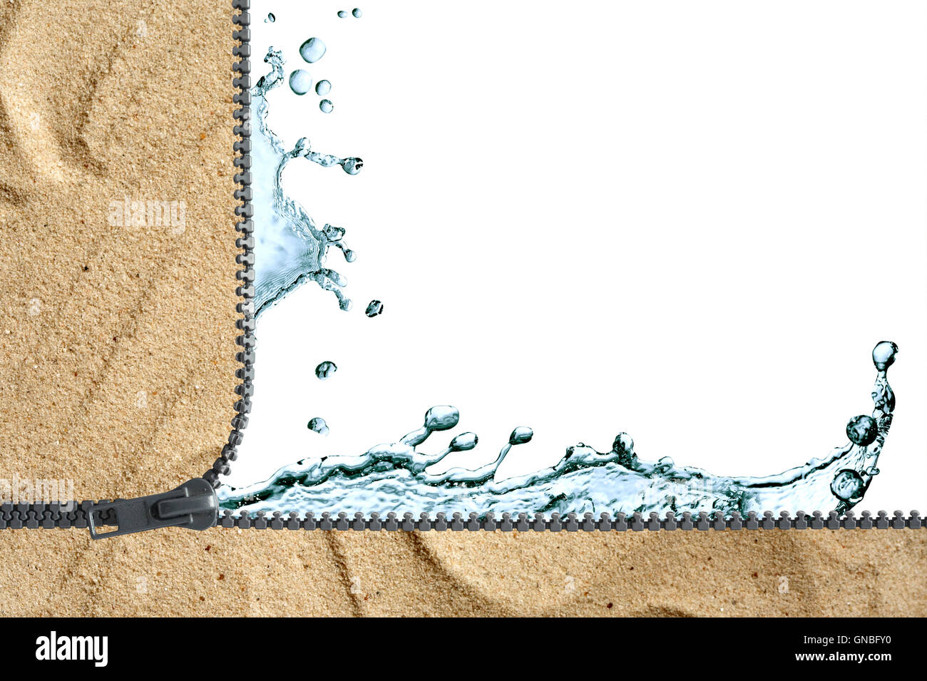 Irruption de l’eau Banque D'Images