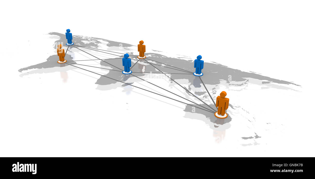 Cyber-monde Banque D'Images