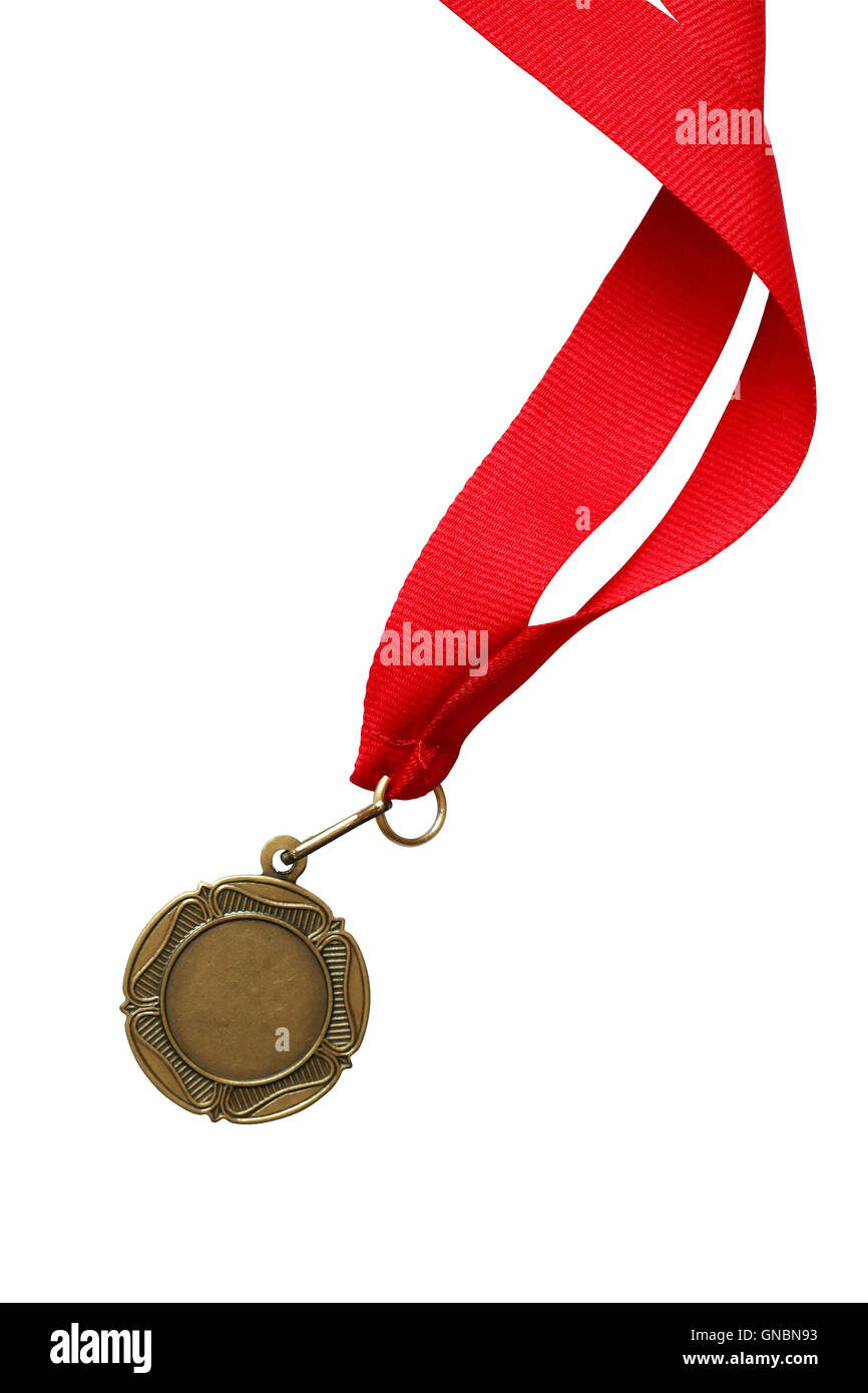 Médaille avec ruban Banque D'Images