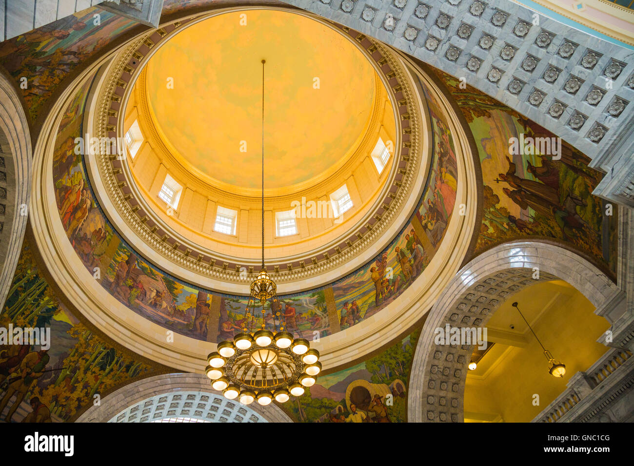 L'assemblée législative de l'état intérieur de l'Utah USA Banque D'Images