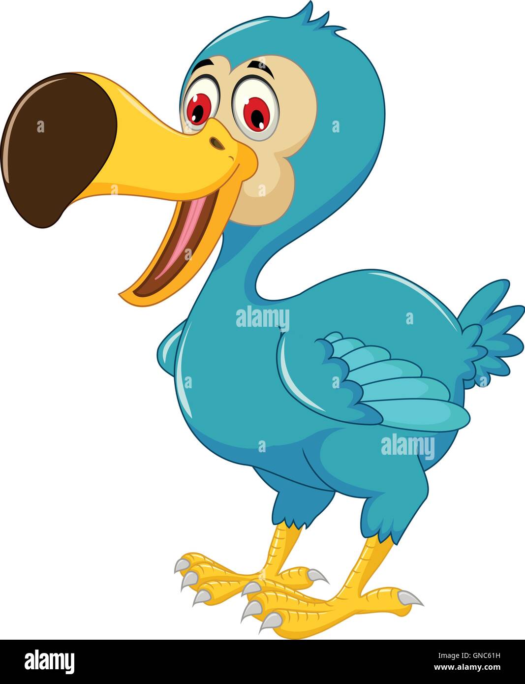 Cute dodo cartoon posing Illustration de Vecteur
