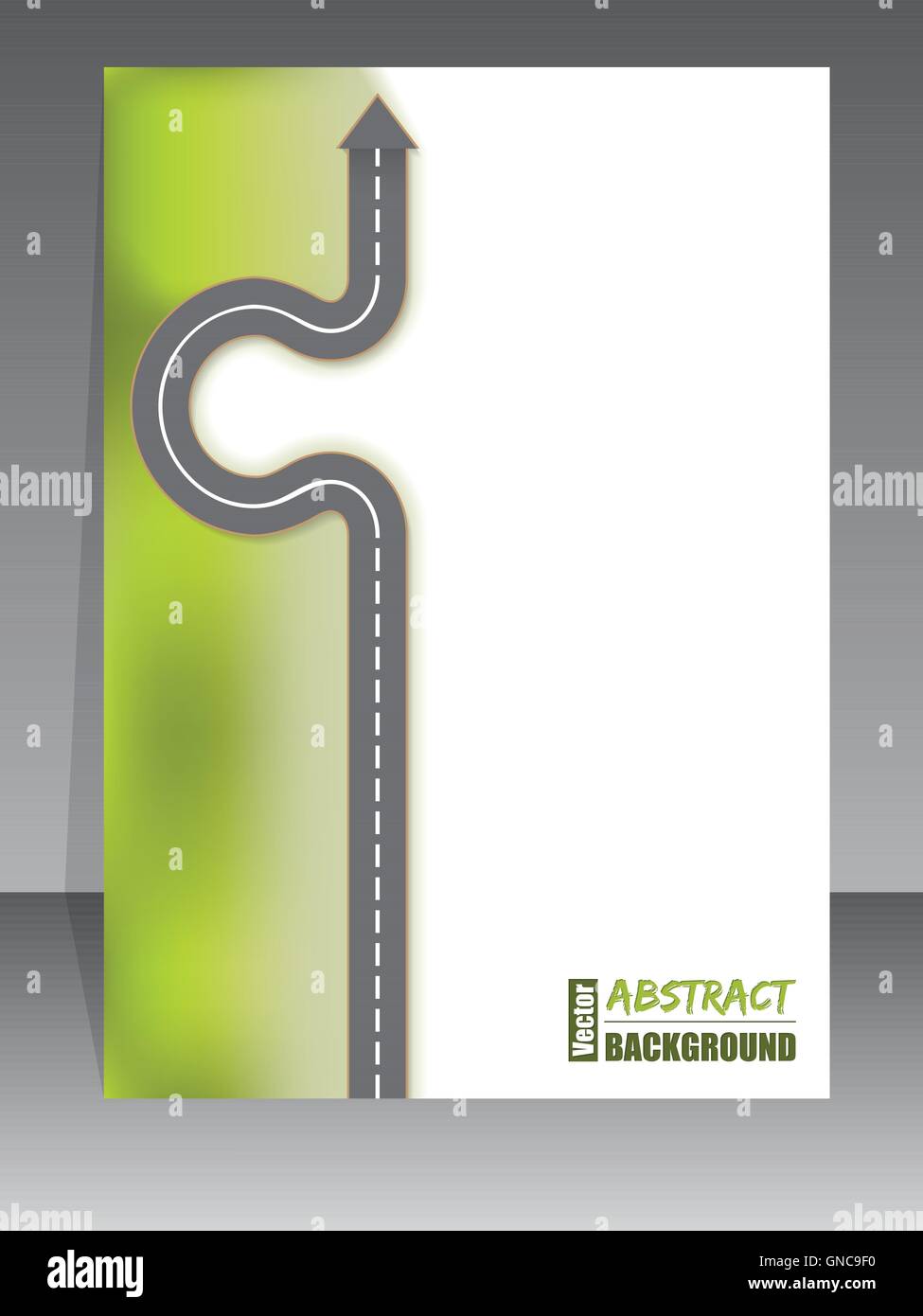 Abstract brochure avec chemin arrow Illustration de Vecteur