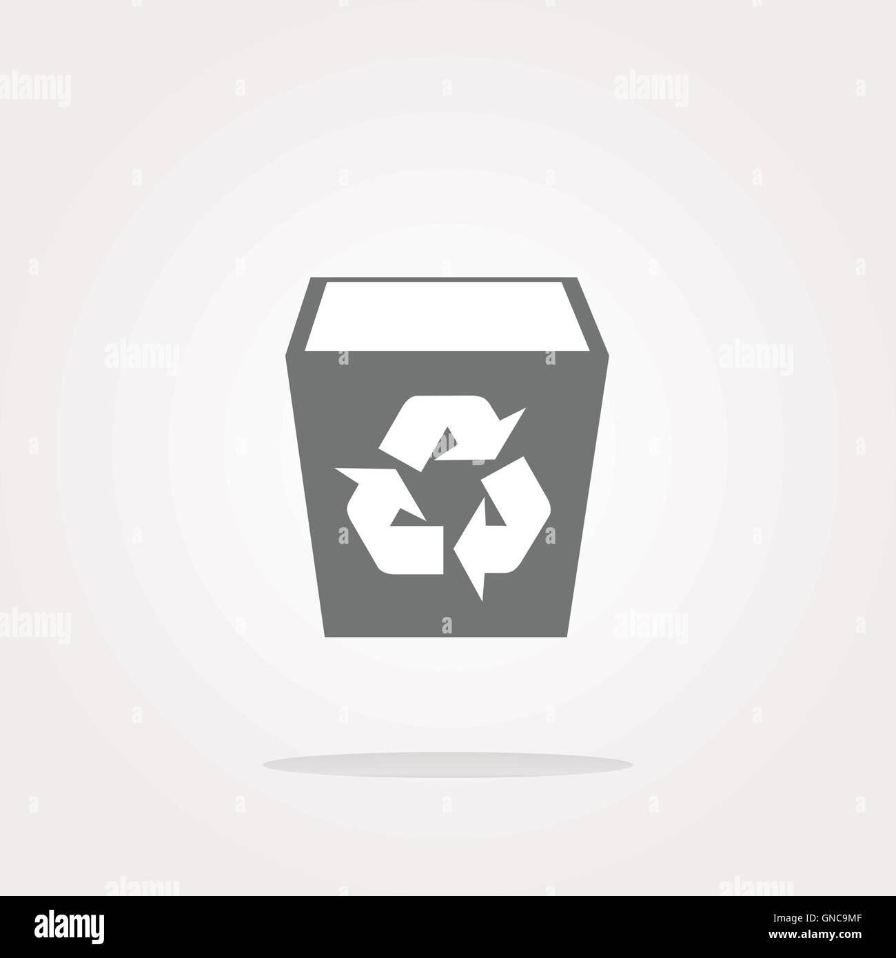 L'icône corbeille éco. Vecteur eco corbeille Corbeille eco. L'icône graphique. L'icône corbeille eco eco Art icône icône corbeille Illustration de Vecteur