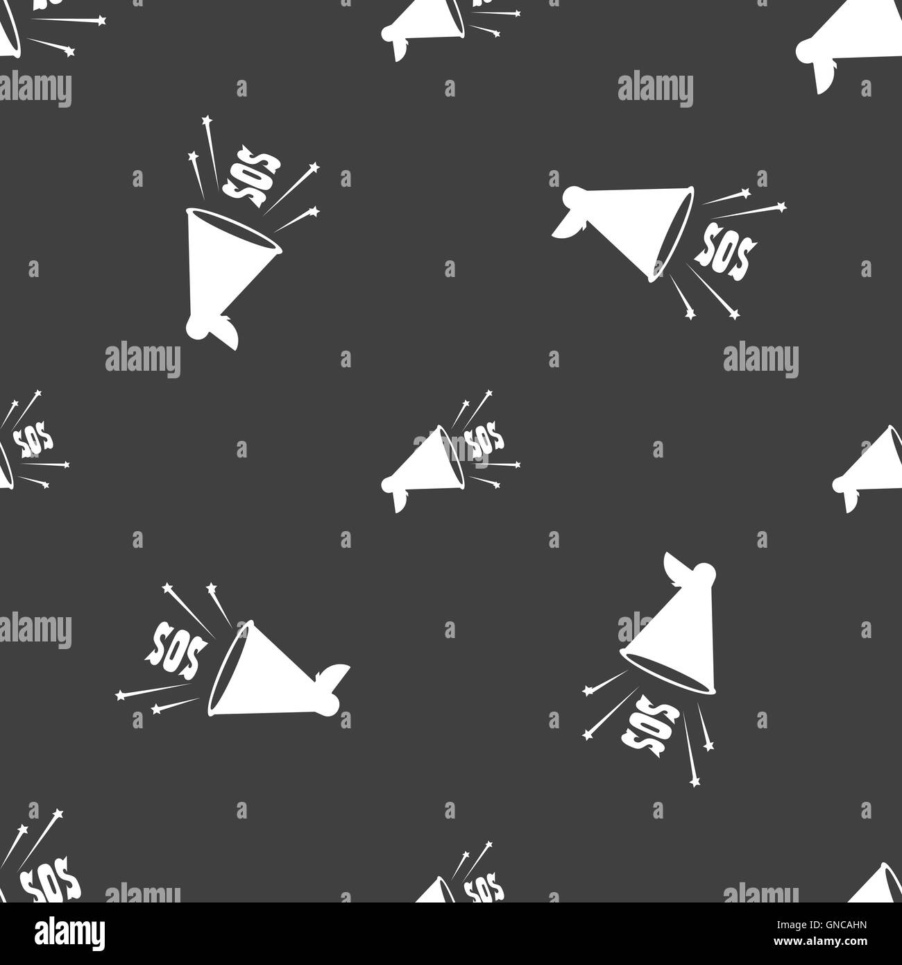 Le président signe l'icône web sos. Motif transparente sur un fond gris. Vector Illustration de Vecteur