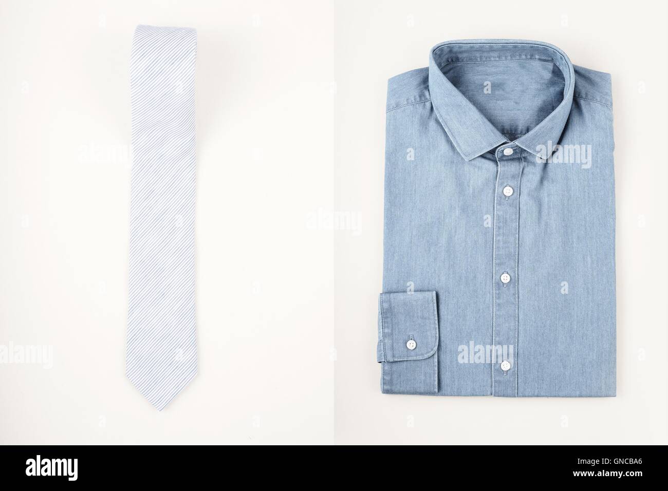 Mode de mens set - chemise et cravate Banque D'Images