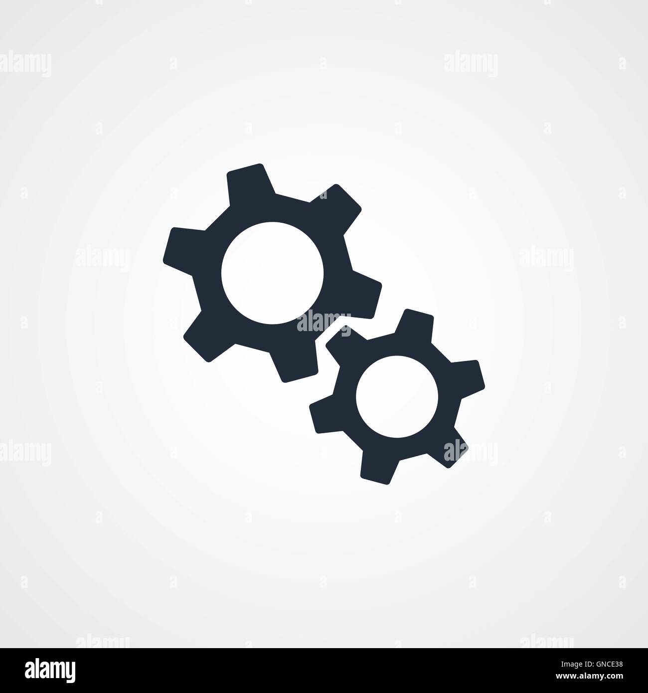 Symbole Icône Paramètres Cog Illustration de Vecteur