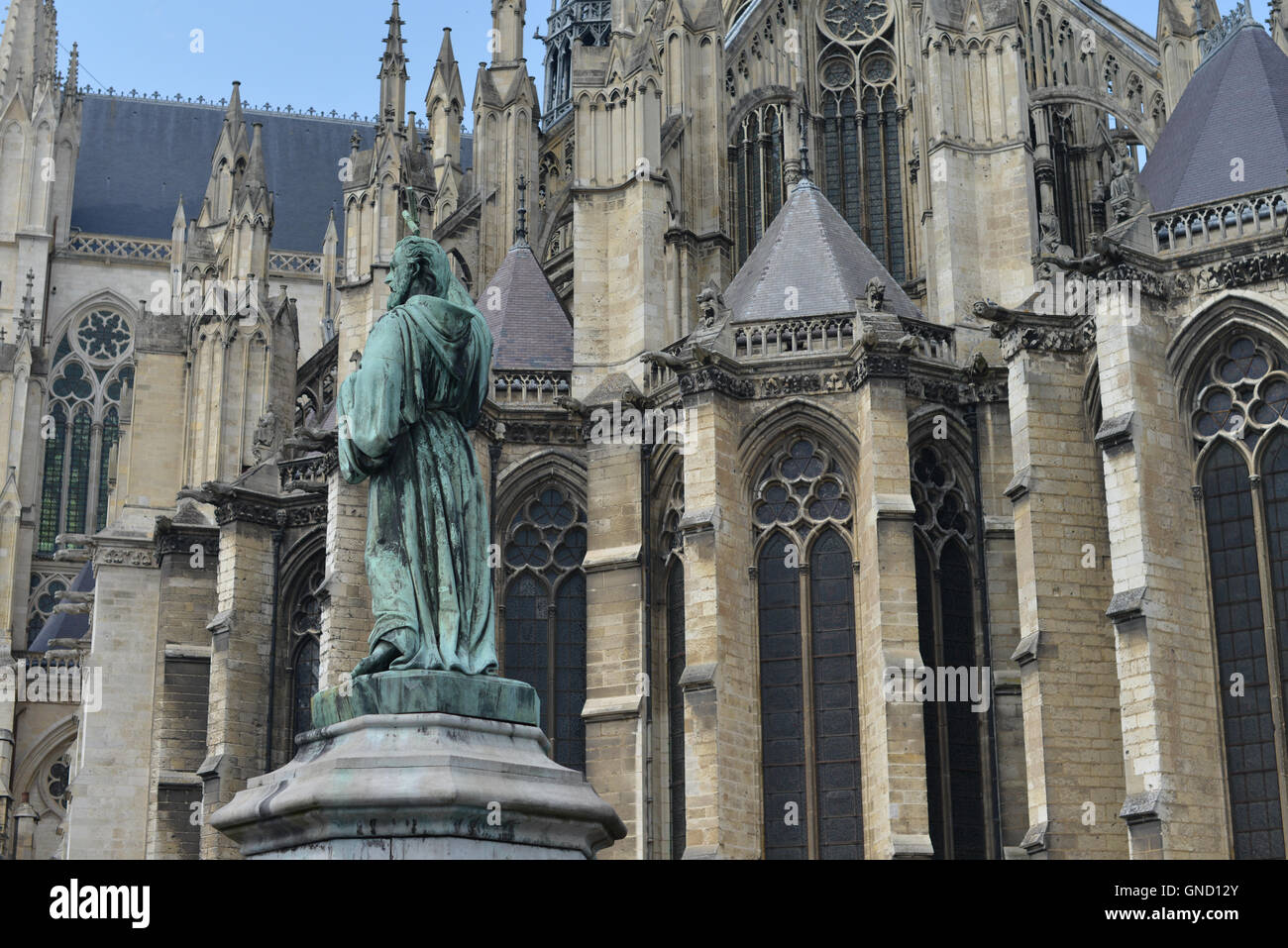 Cathédrale Notre-Dame d'Amiens, UNESCO World Heritage Site, Amiens, Somme, Picardie, France Banque D'Images