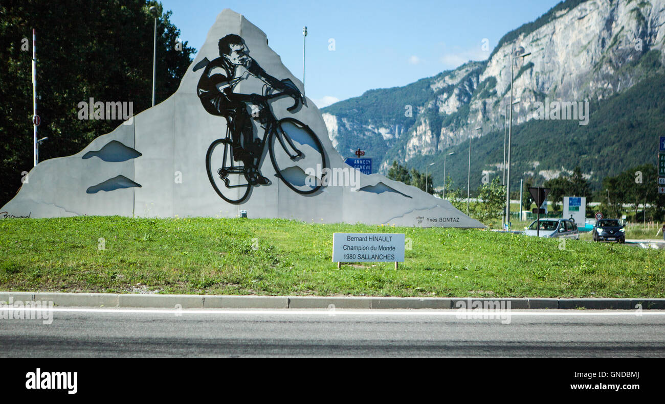 Hommage à Bernard Hinault Banque D'Images