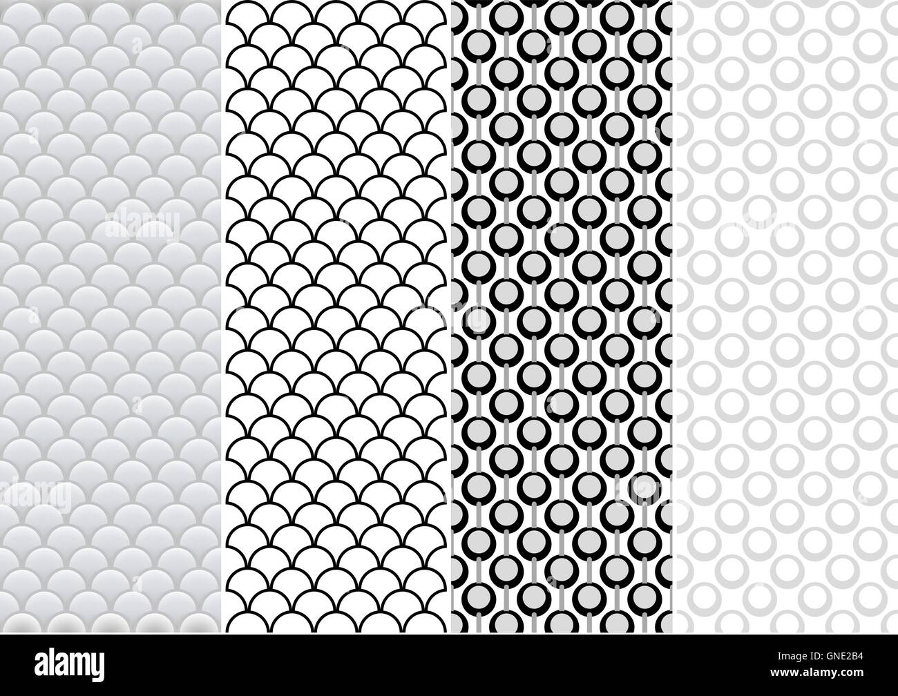 Seamless Pattern Set Illustration de Vecteur