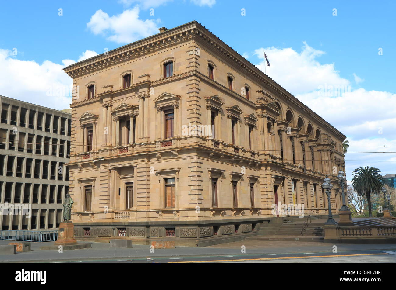 L'architecture du bâtiment historique vieux Melbourne Australie Banque D'Images