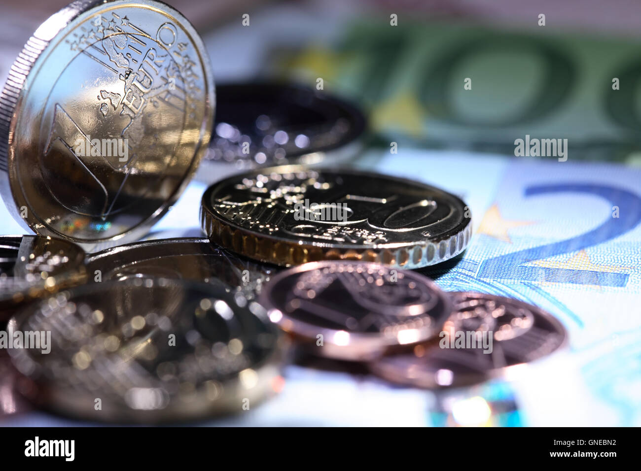 Monnaie de l'Union européenne Banque D'Images