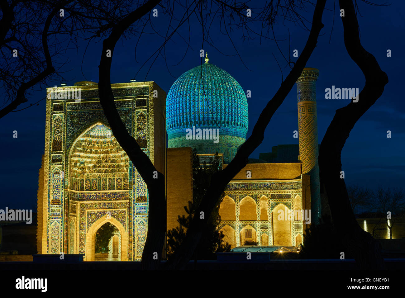 L'Ouzbékistan, Samarkand, Unesco World Heriatge, mausolée Gour Emir Timur (Tombeau) Banque D'Images