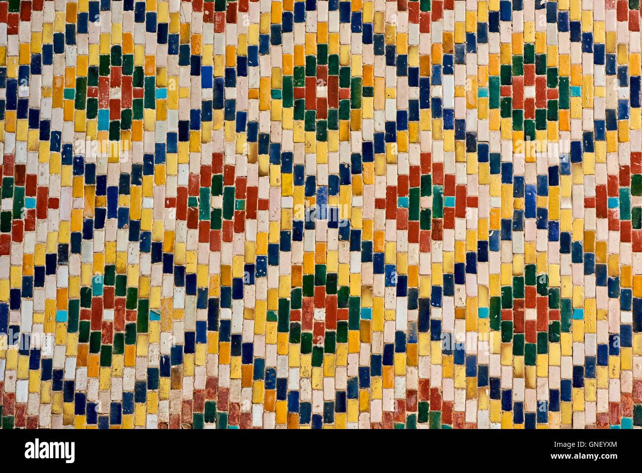 L'Ouzbékistan, de la région de Ferghana, Kokand, capitale du khanat de Kokand, Palais du Khan, Khoudayar Khan, XIX siècle, ce polychrome Banque D'Images