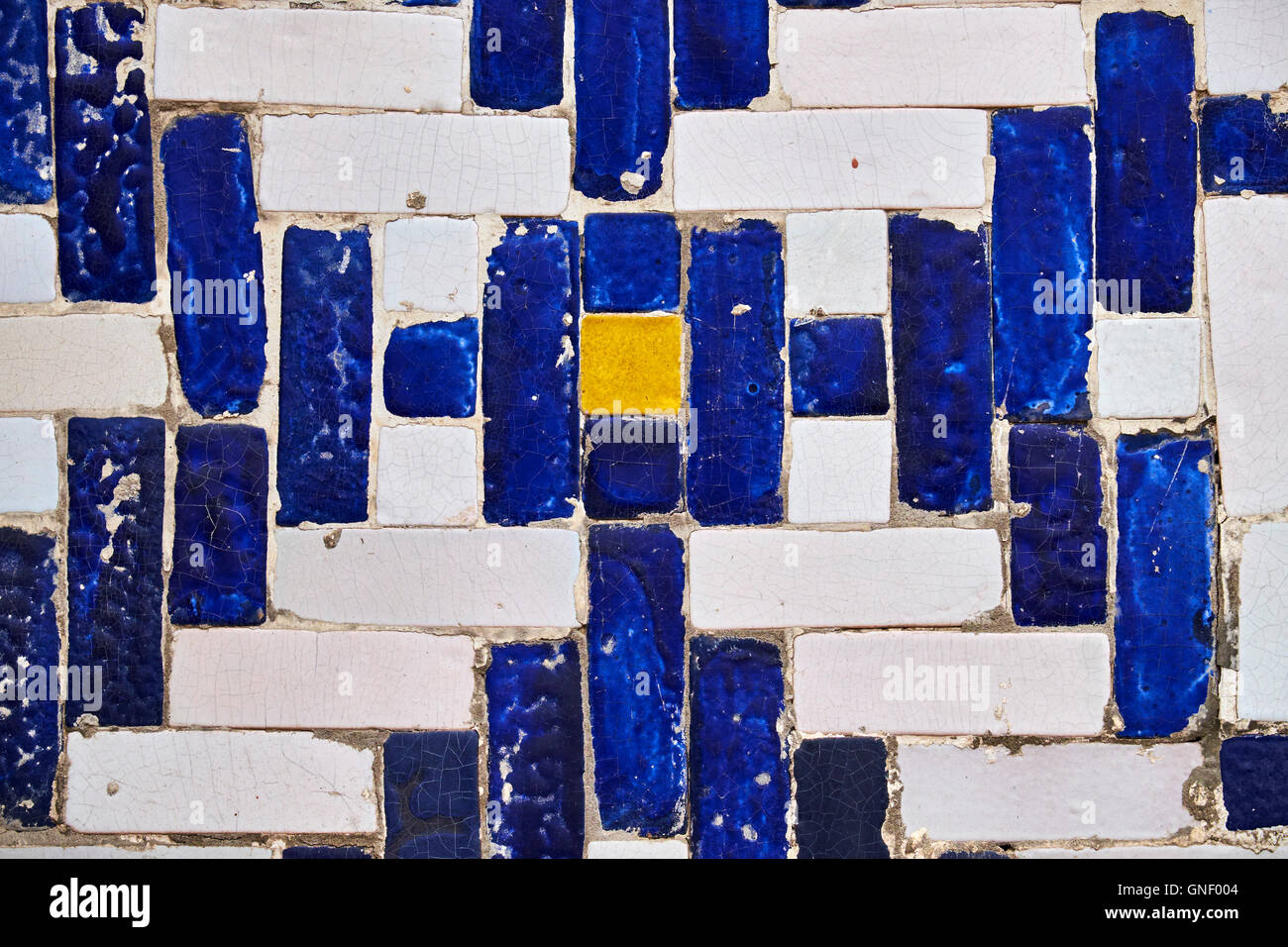 L'Ouzbékistan, de la région de Ferghana, Kokand, capitale du khanat de Kokand, Palais du Khan, Khoudayar Khan, XIX siècle, ce polychrome Banque D'Images