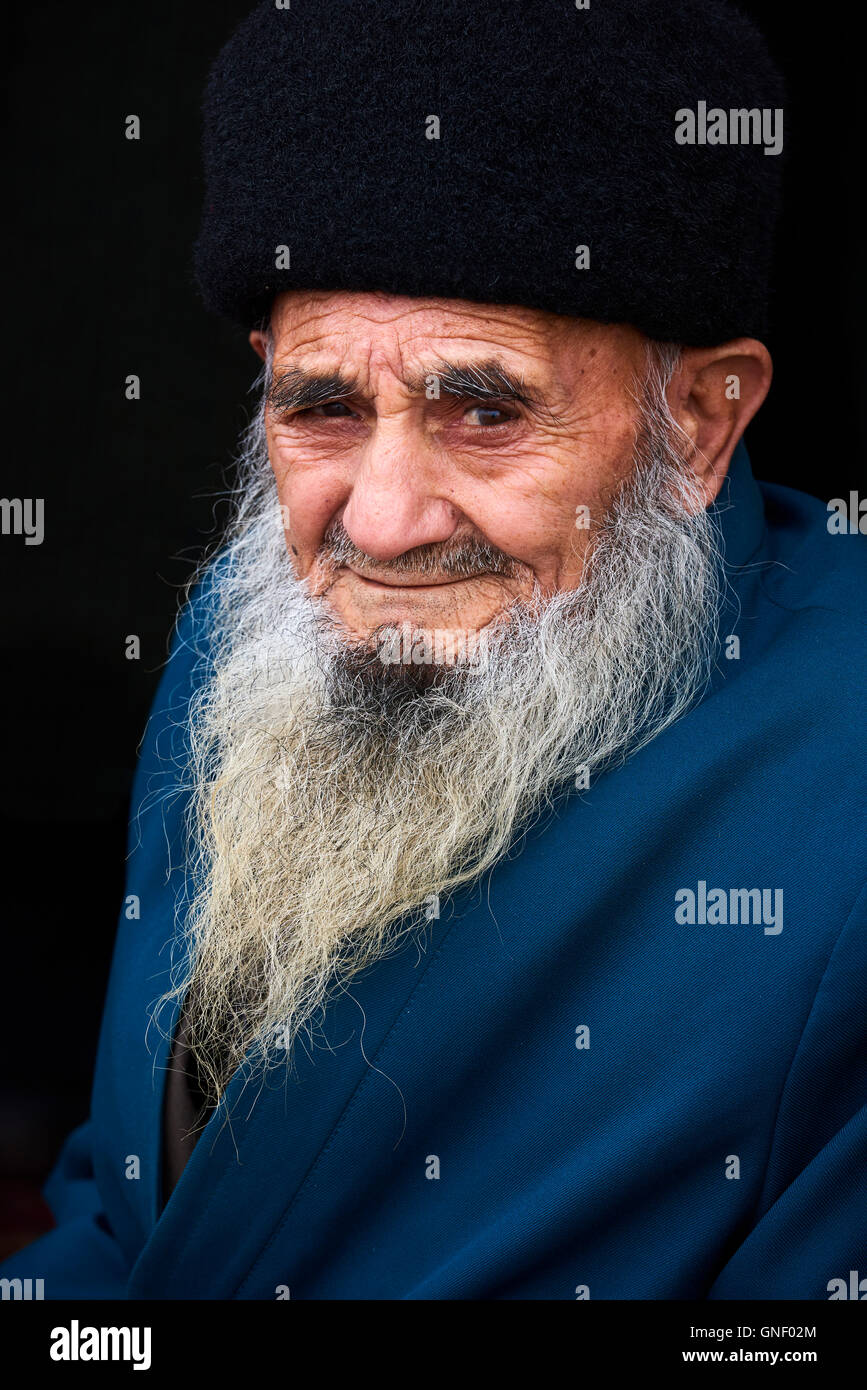 L'Ouzbékistan, de la région de Ferghana, Kokand, homme ouzbèkes Banque D'Images