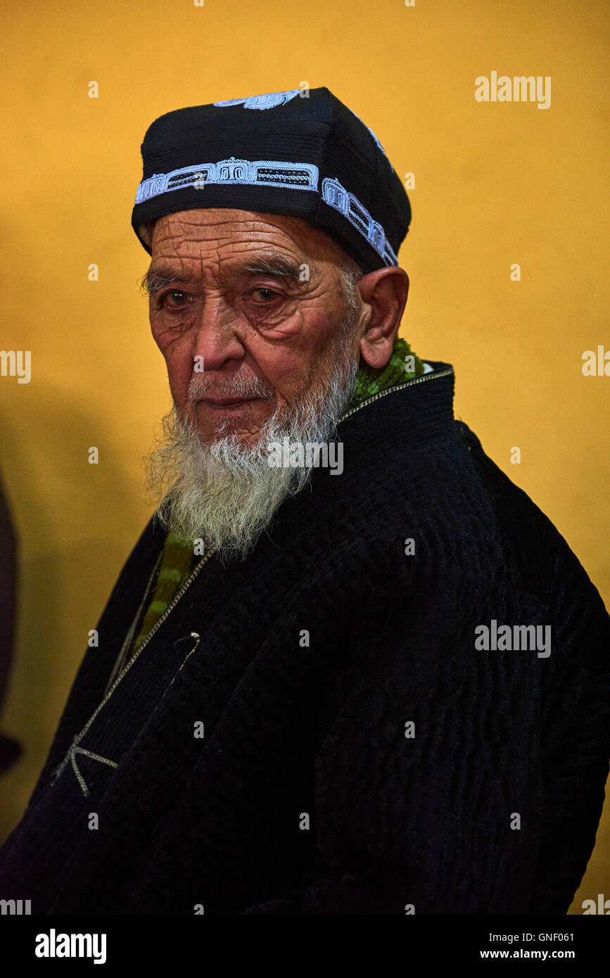 L'Ouzbékistan, de la région de Ferghana, Kokand, homme ouzbèkes Banque D'Images