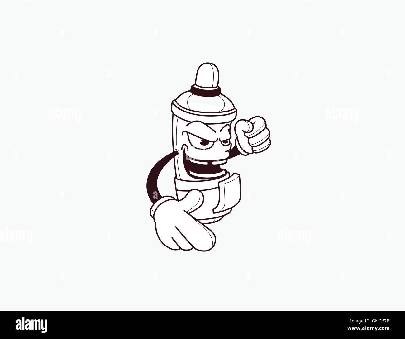 Mascotte de marqueur. Personnage Illustration de Vecteur