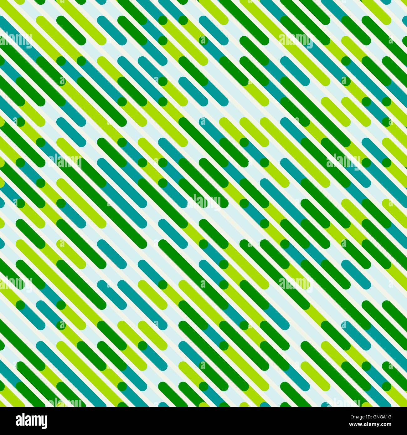 Seamless Vector la superposition de couleurs vert bleu Diagonal Lines Motif de fond Illustration de Vecteur