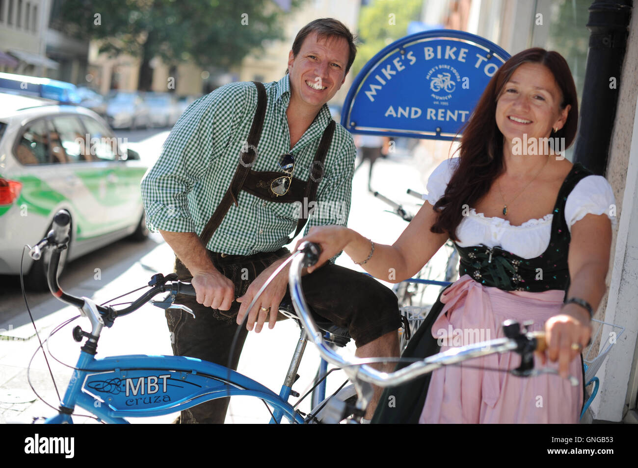 Mike's Bike Tours in Munich, 2014 Banque D'Images