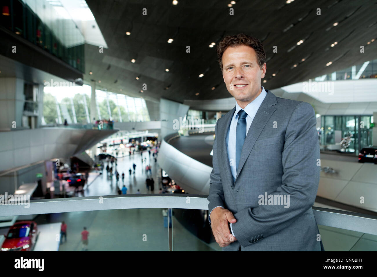 Helmut Kaes dans le BMW Welt à Munich, 2014 Banque D'Images