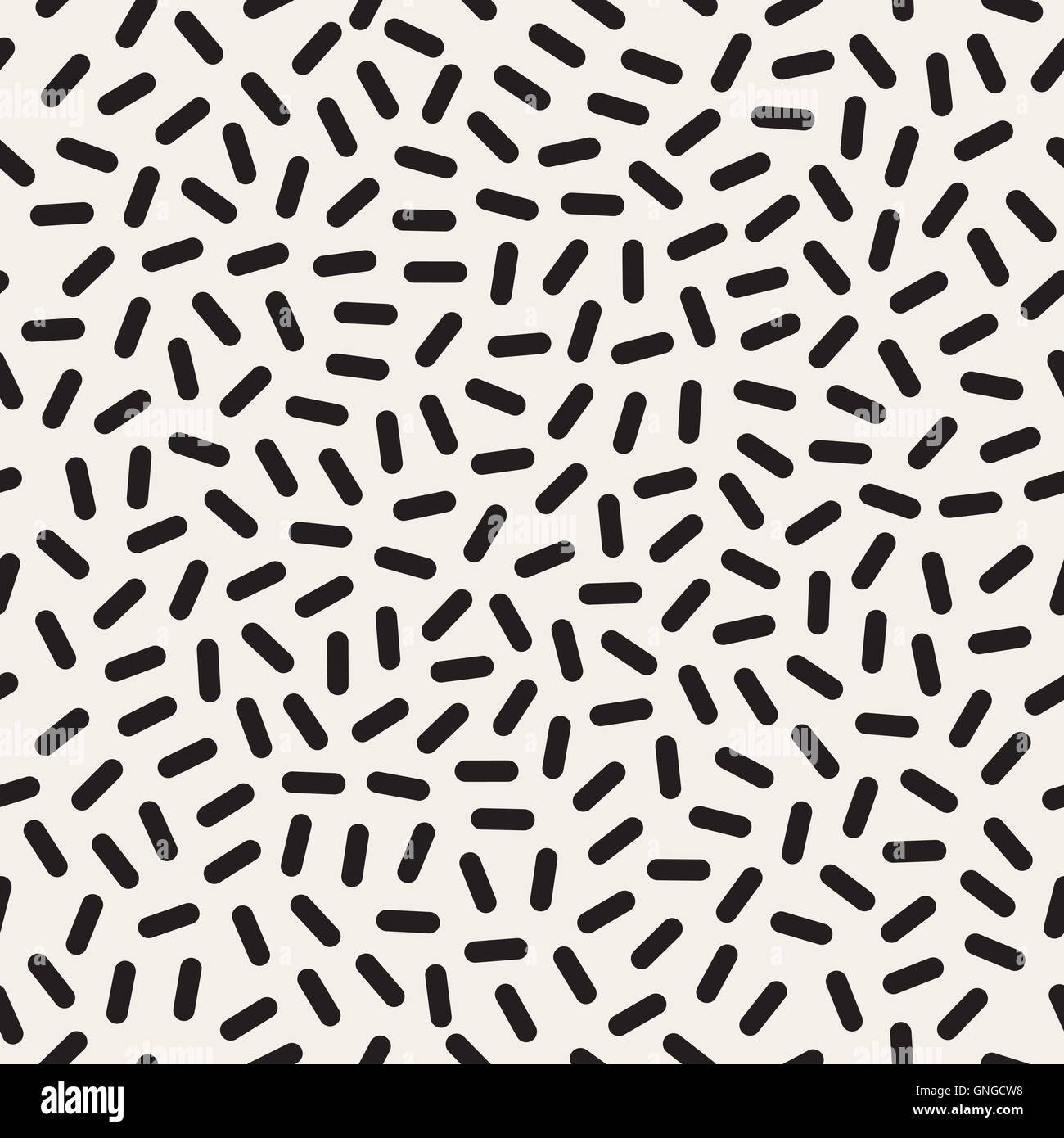 Vector Seamless Pattern Memphis Lignes pêle-mêle Illustration de Vecteur