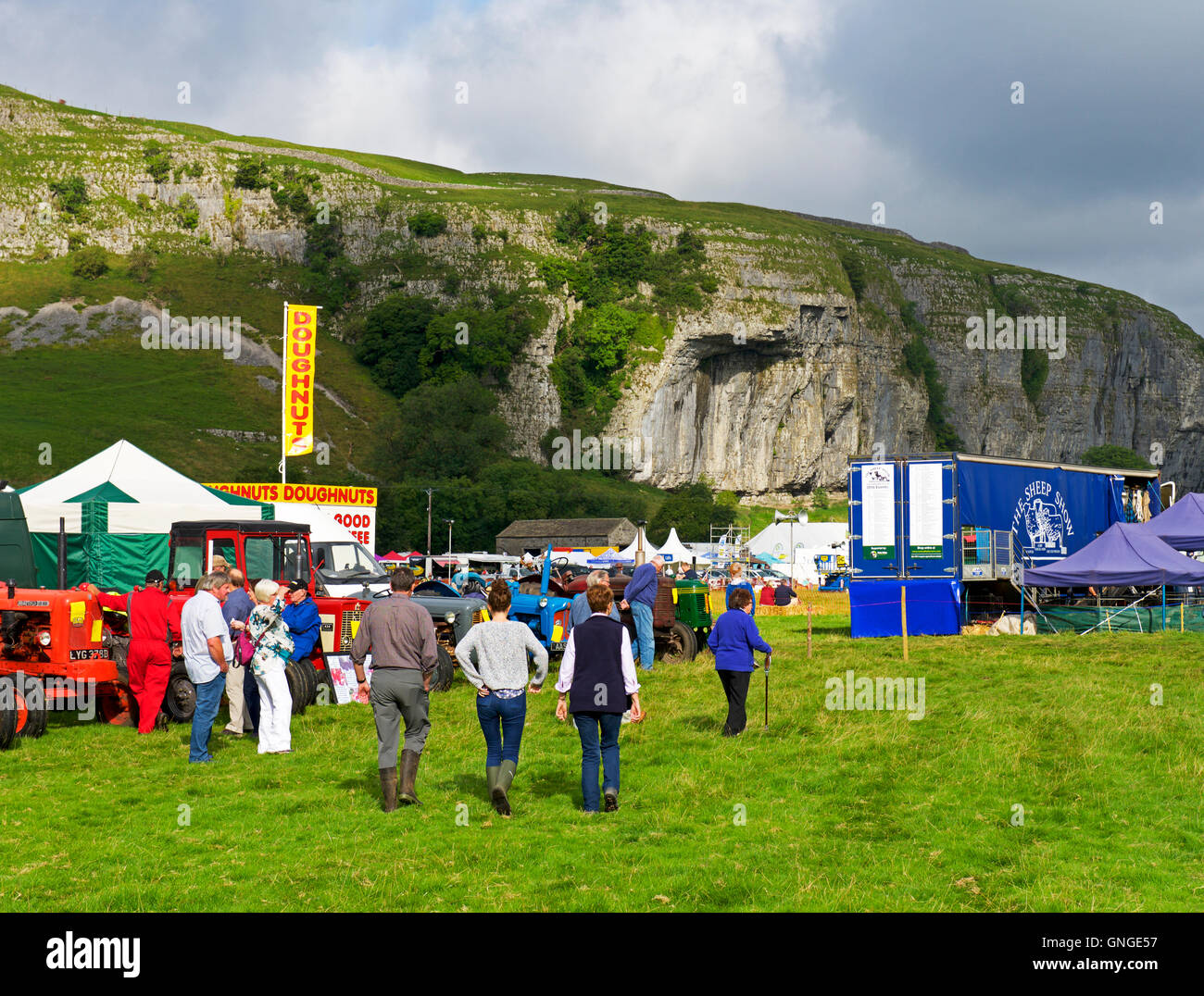 Kilnsey Show, Wharfedale, Yorkshire Dales National Park, North Yorkshire, England UK Banque D'Images