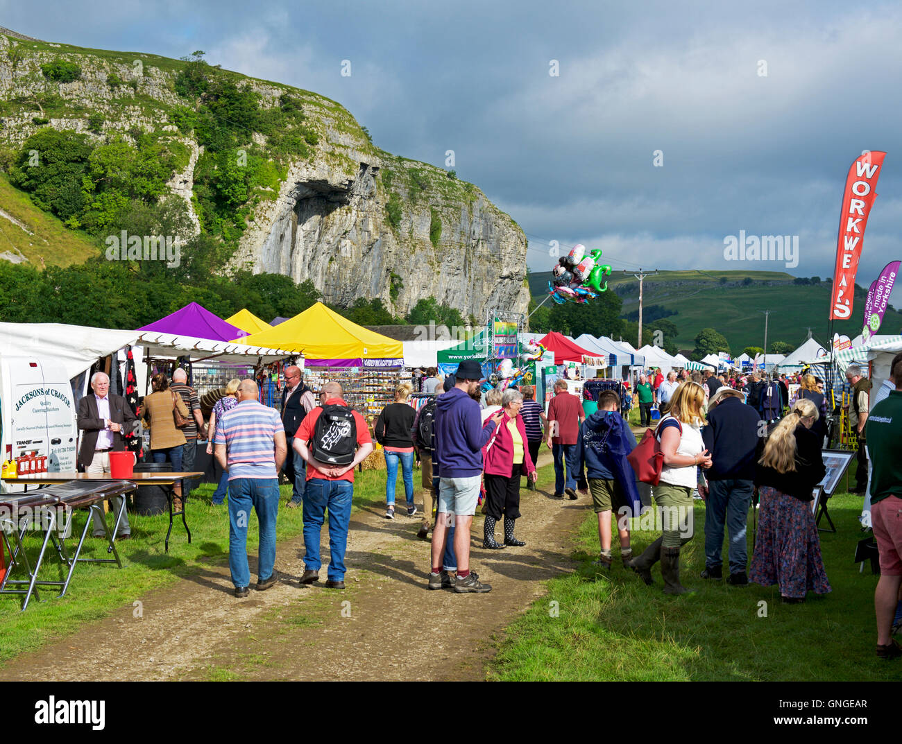 Kilnsey Show, Wharfedale, Yorkshire Dales National Park, North Yorkshire, England UK Banque D'Images