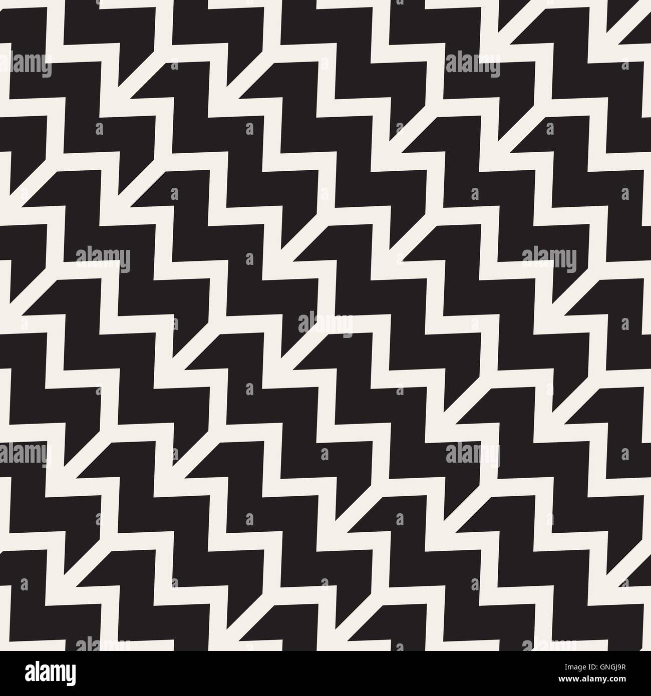 Seamless Vector Chevron Lignes diagonales motif géométrique en ZigZag Illustration de Vecteur