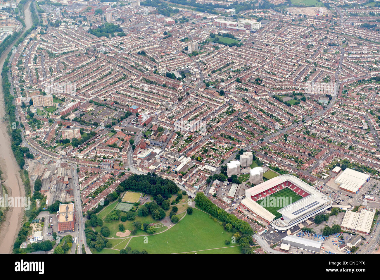 Ashton Gate Stadium Bristol, Angleterre du Sud-Ouest Banque D'Images