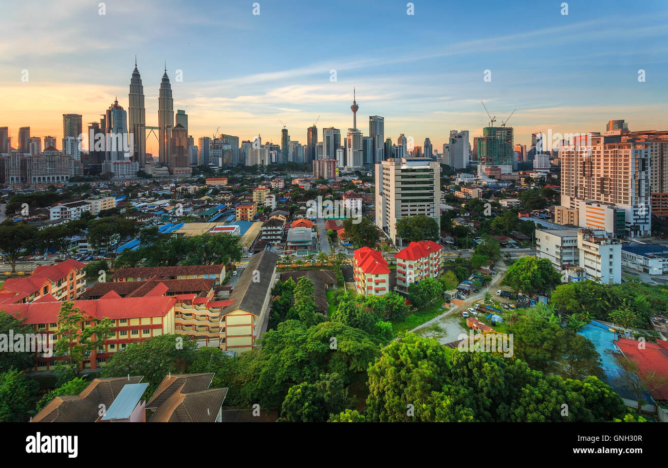 City skyline, Kuala Lumpur, Malaisie Banque D'Images