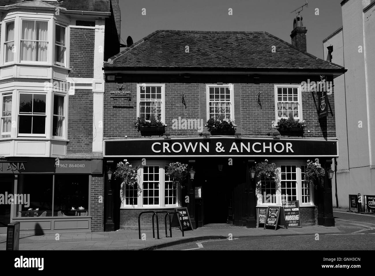 CROWN & ANCHOR WINCHESTER High Street. Banque D'Images