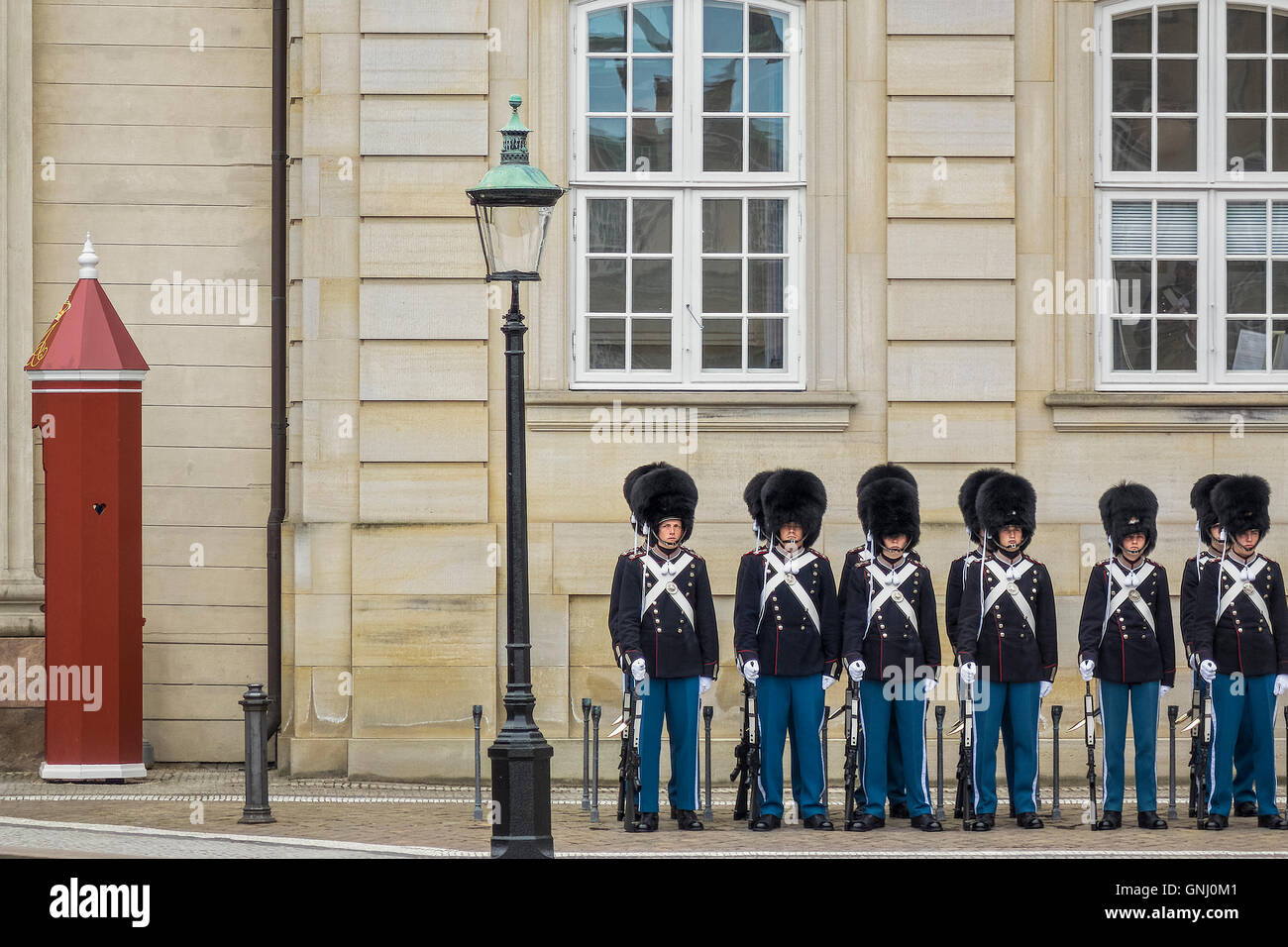 Défilé de soldats sur le Danemark Copenhague Banque D'Images