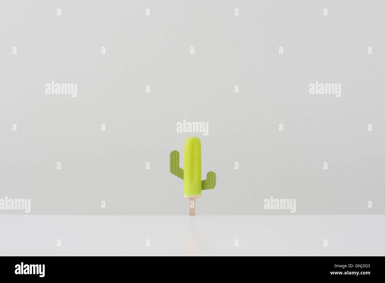 Lolly de glace forme cactus conceptuel Banque D'Images