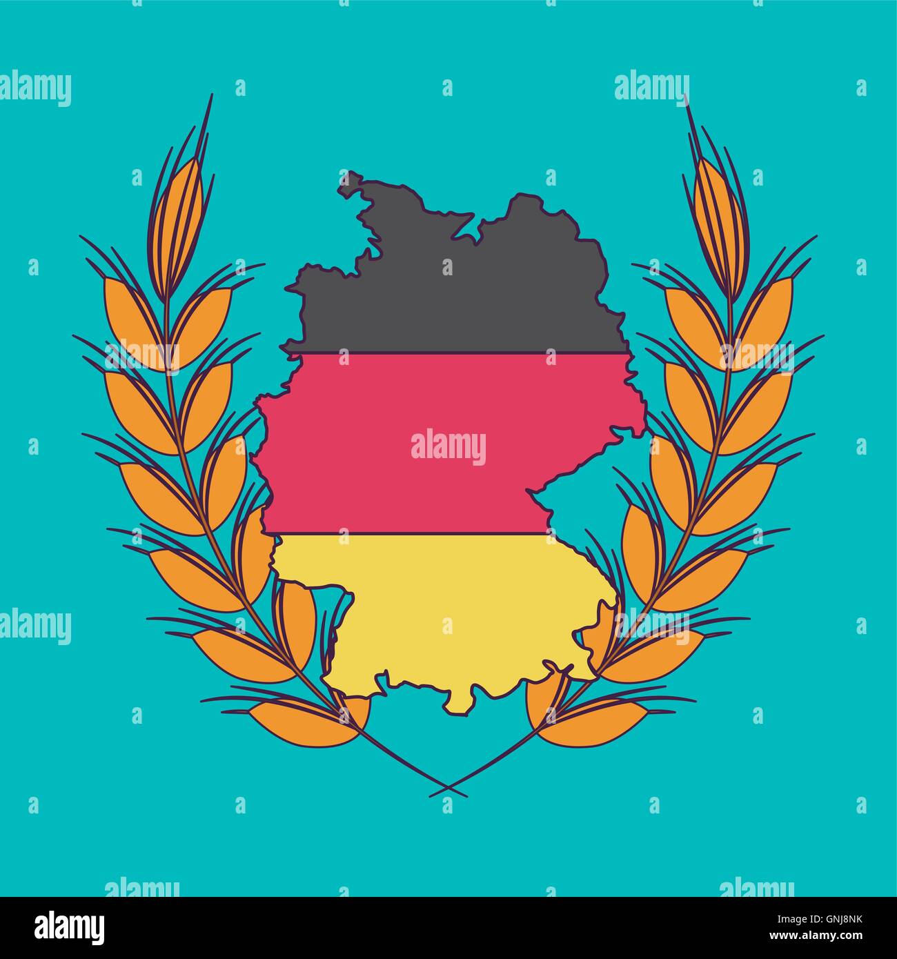 carte-de-l-allemagne-dessin-du-drapeau-image-vectorielle-stock-alamy