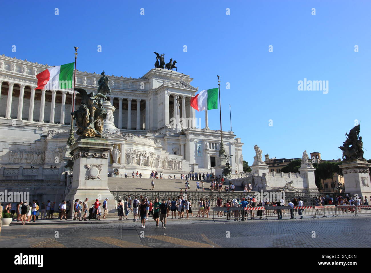 Altare della Patria ou autel de la patrie, également connu sous le nom de Monumento Nazionale a Vittorio Emanuele II ou National Monument Banque D'Images