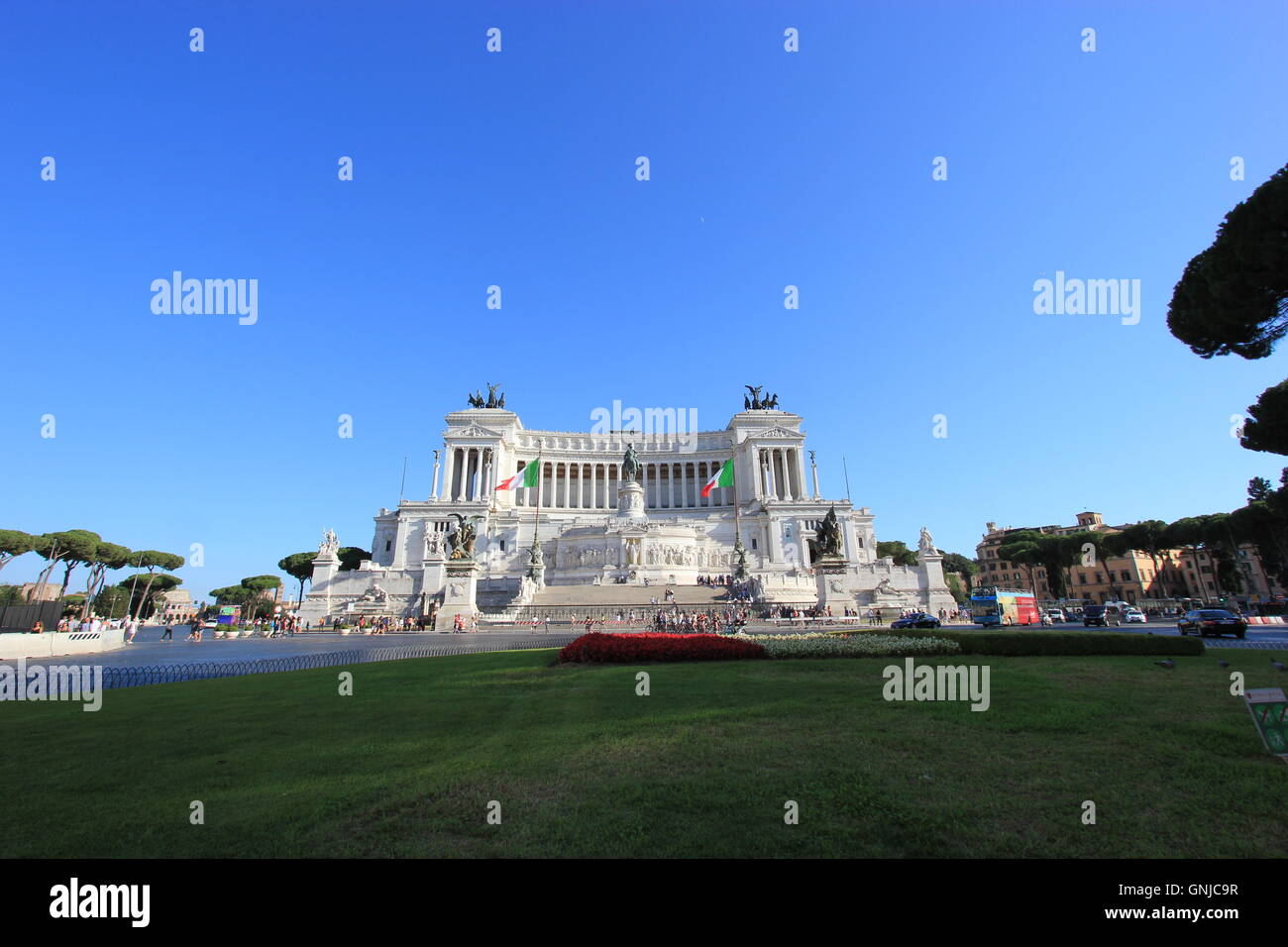 Altare della Patria ou autel de la patrie, également connu sous le nom de Monumento Nazionale a Vittorio Emanuele II ou National Monument Banque D'Images